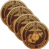 7.62 Design - Holzuntersetzer USMC Wood Coaster 4er Set