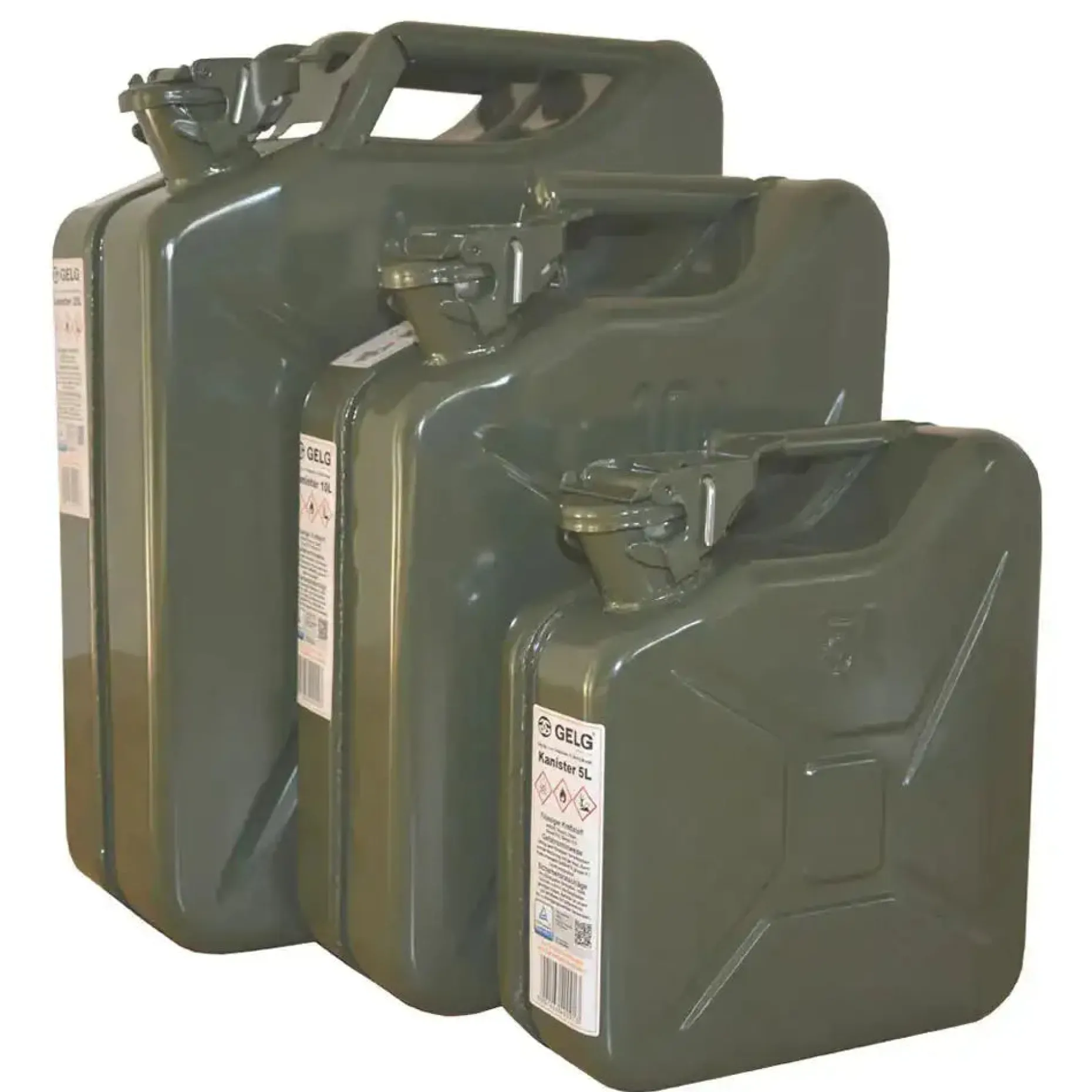 A. Blöchl - Nato Benzinkanister Stahlblech Neu