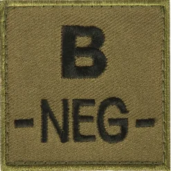 A10 Equipment - Blutgruppenpatch Blutgruppe B neg