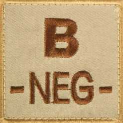 A10 Equipment - Blutgruppenpatch Blutgruppe B neg