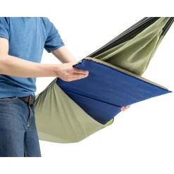 Amazonas - Hängematte Silk Traveller Thermo grün oliv