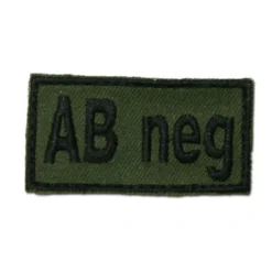 ASMC - Abzeichen Bloodpatch AB neg Klett