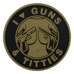 ASMC - 3D Patch I love Guns and Titties