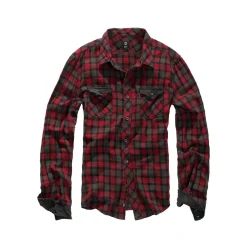 Brandit - Hemd Duncan Check rot braun