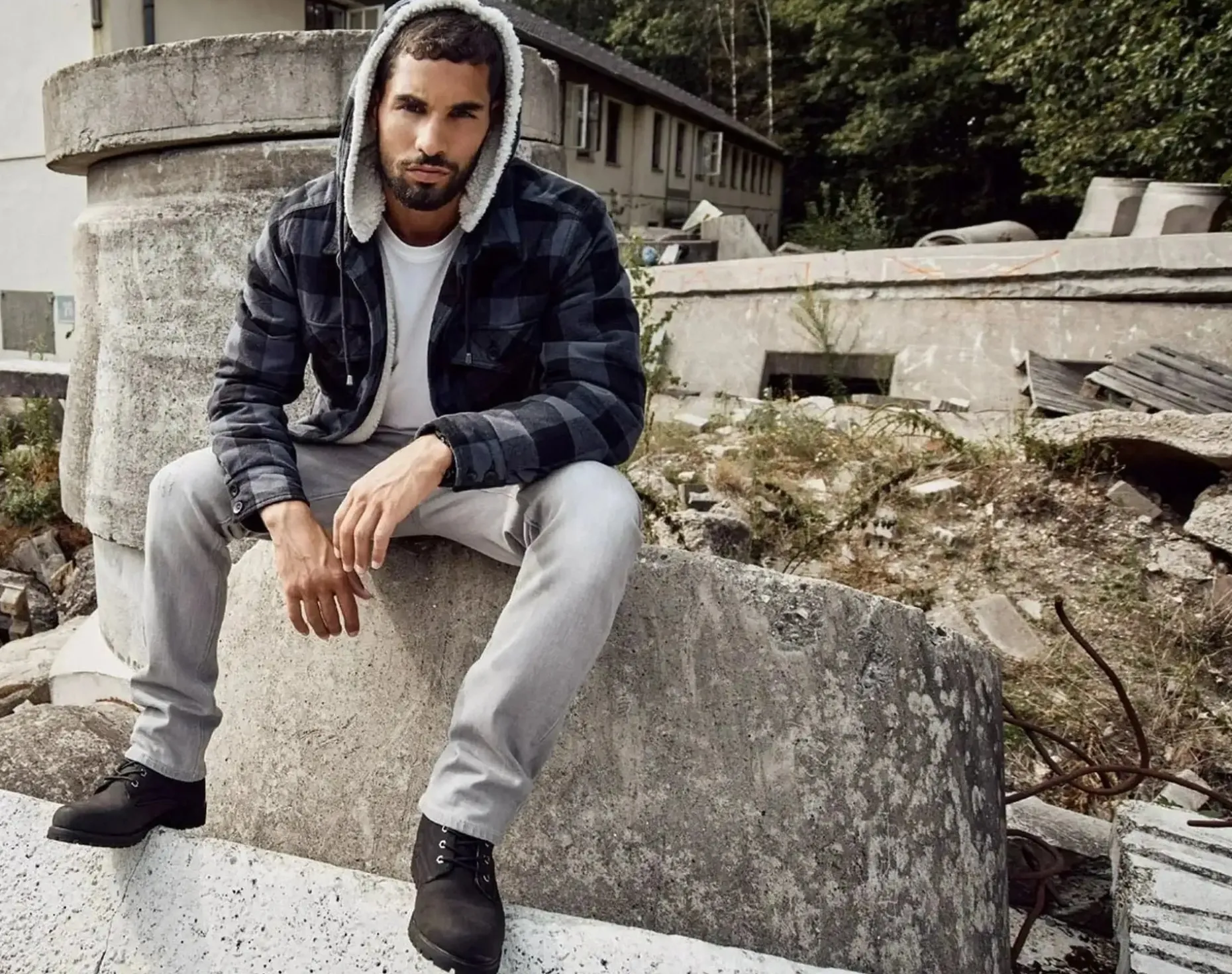 Brandit - Jacke Lumberjacket Hooded