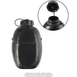 British Army - Britische Feldflasche Kunststoff schwarz gebraucht