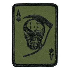 Bundeswehr Original - Abzeichen US Textil Death Ace oliv