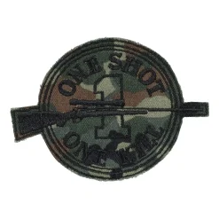 Bundeswehr Original - Abzeichen US Textil One Shot One Kill flecktarn