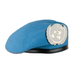 Bundeswehr Original - Abzeichen Bw Barett UNO Metall