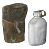Bundeswehr Original - BW Feldflasche Aluminium mit Hülle tarn gebraucht
