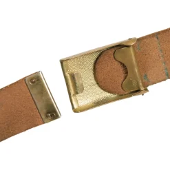 Bundeswehr Original - BW Hosengürtel Leder Marine gebraucht