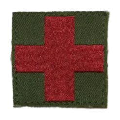 Bundeswehr Original - Textilabzeichen Red Cross/Medic Klett