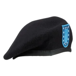 Bundeswehr Original - US Barett mit Abzeichen