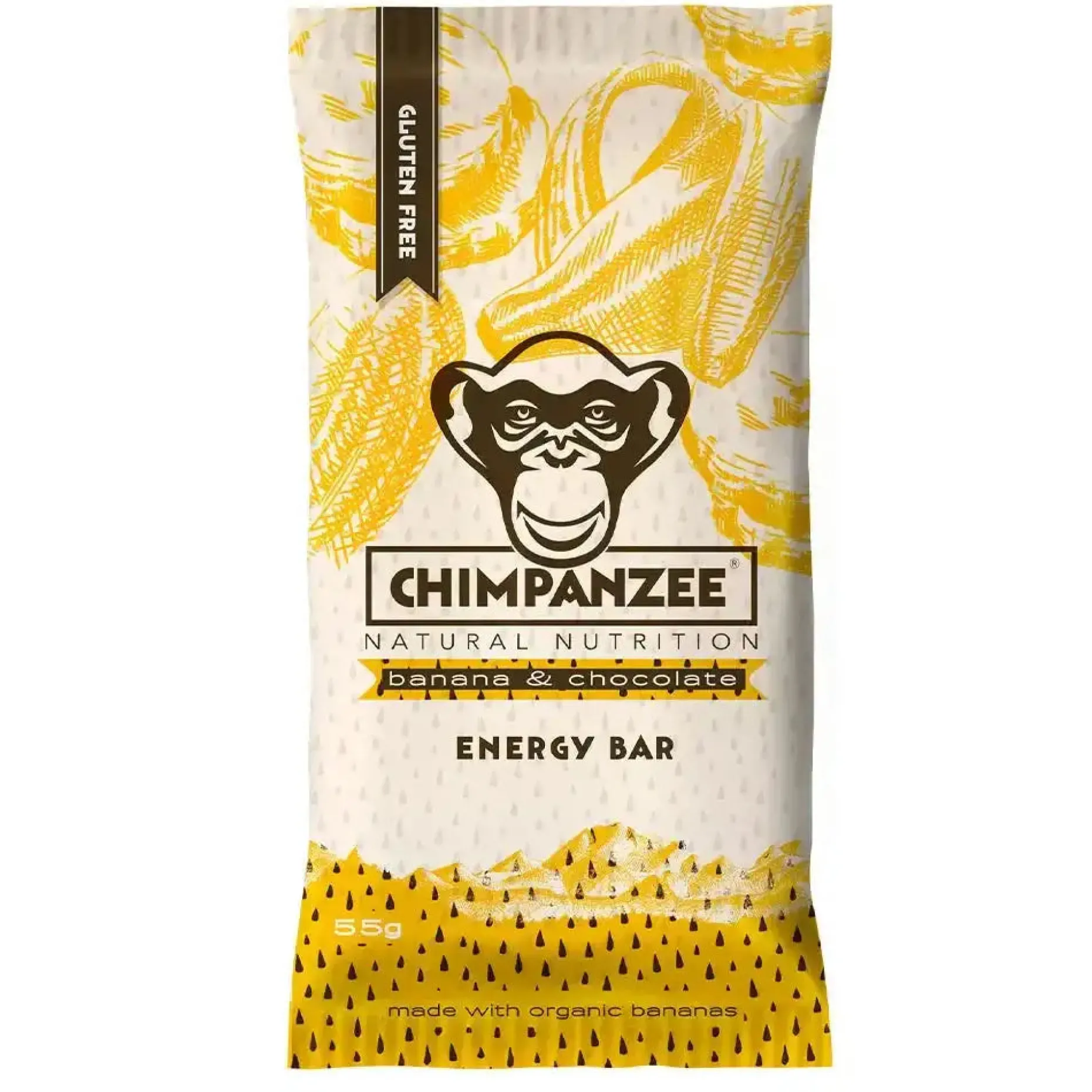 Chimpanzee - Riegel Energy Bar Banane Schokolade 20 Stück
