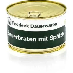 Feddeck Dauerwaren - Fertiggericht Dose Sauerbraten mit Spätzle 400 g