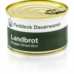 Feddeck Dauerwaren - Landbrot Dinkel-Roggen-Brot Dose 200 g
