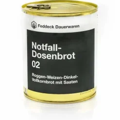 Feddeck Dauerwaren - Roggen-/Weizenvollkornschrotbrot Dose 420 g