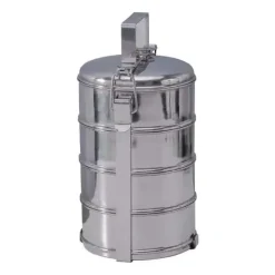 Fox Outdoor - Speisebehälter 4-teilig silberfarben