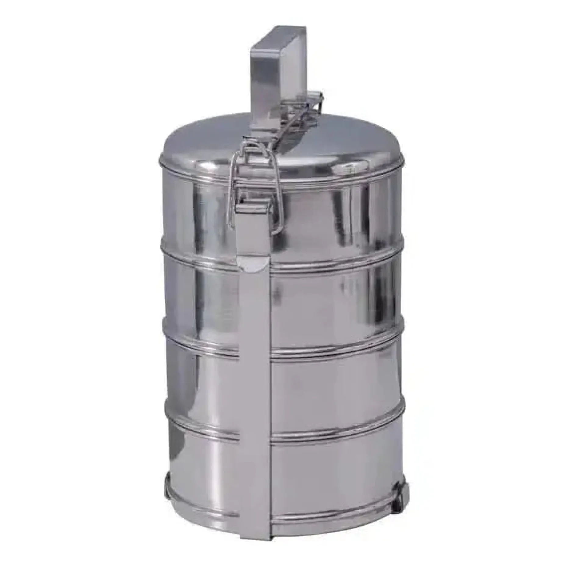 Fox Outdoor - Speisebehälter 4-teilig silberfarben