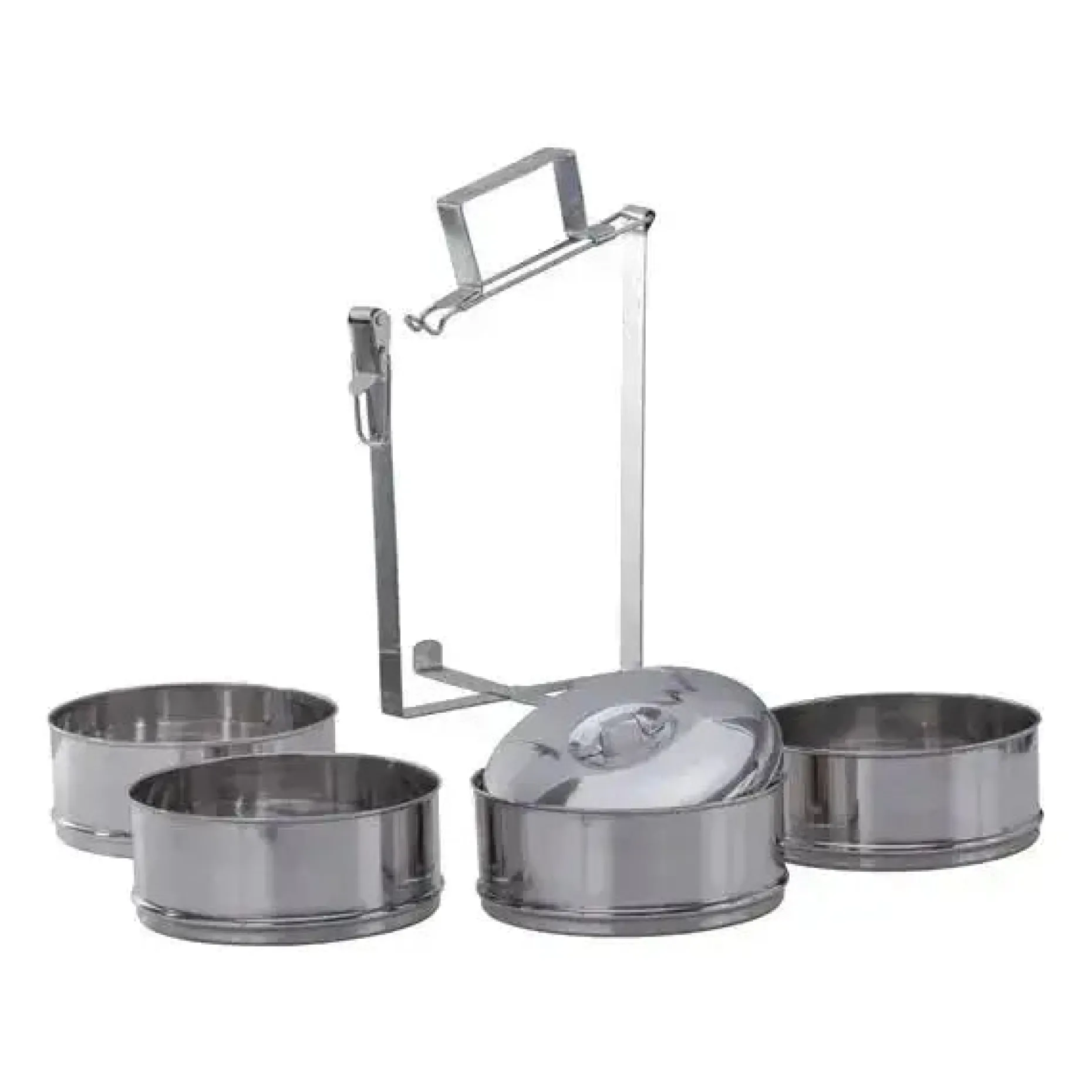 Fox Outdoor - Speisebehälter 4-teilig silberfarben