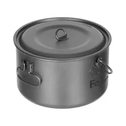 Fox Outdoor - Topf Titan groß 1.95 L mit Deckel