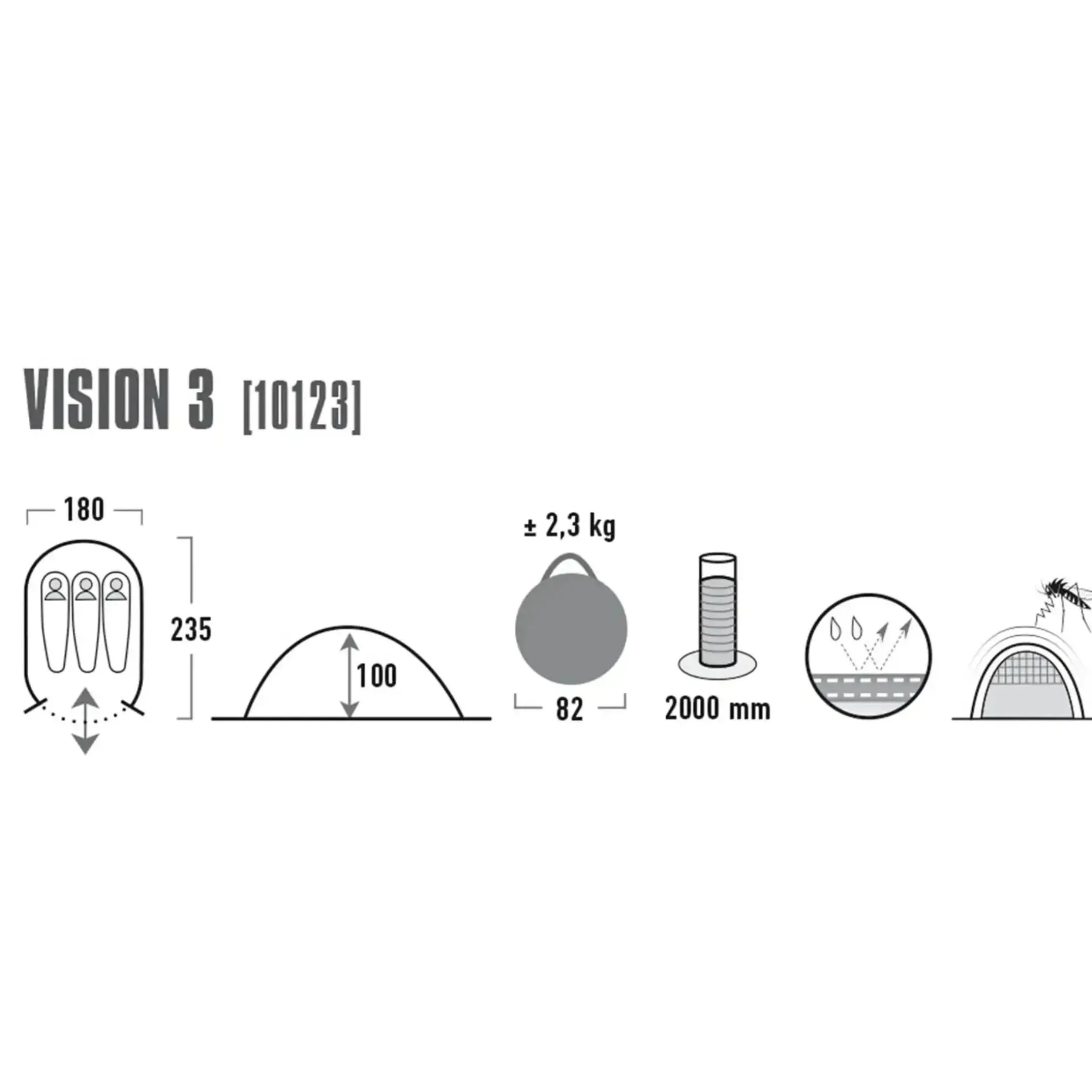 High Peak - Popup Zelt Vision 3