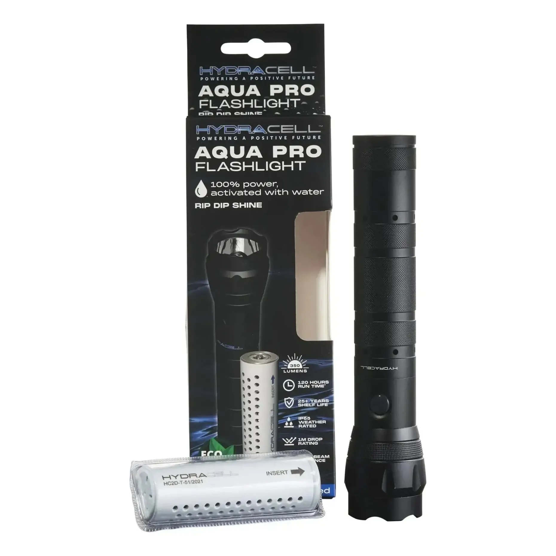 Hydracell - HydraCell Taschenlampe AquaPro schwarz
