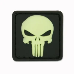 Jackets To Go - 3D-Patch Punisher Skull nachleuchtend