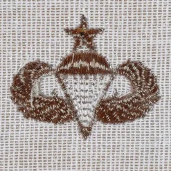 JR Emblem Co. - Abzeichen US Senior Parachutist Textil desert