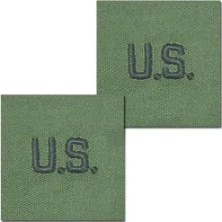 JR Emblem Co. - Abzeichen US Letters oliv Textil