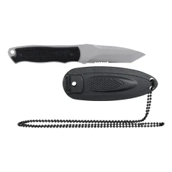 KH Security - Neck Knife Slim schwarz silberfarben