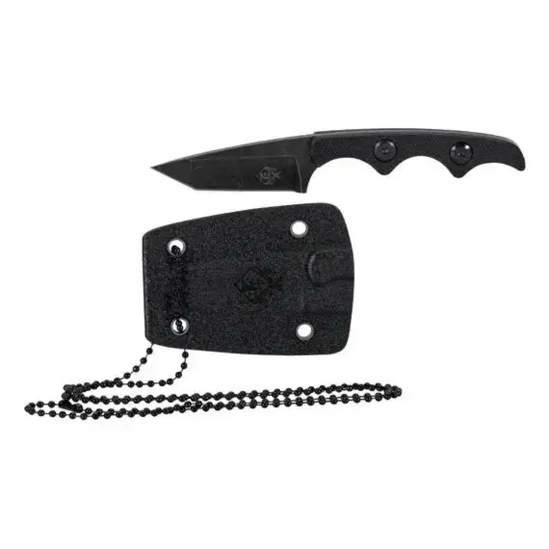 KH Security - Neck Knive Gerade schwarz