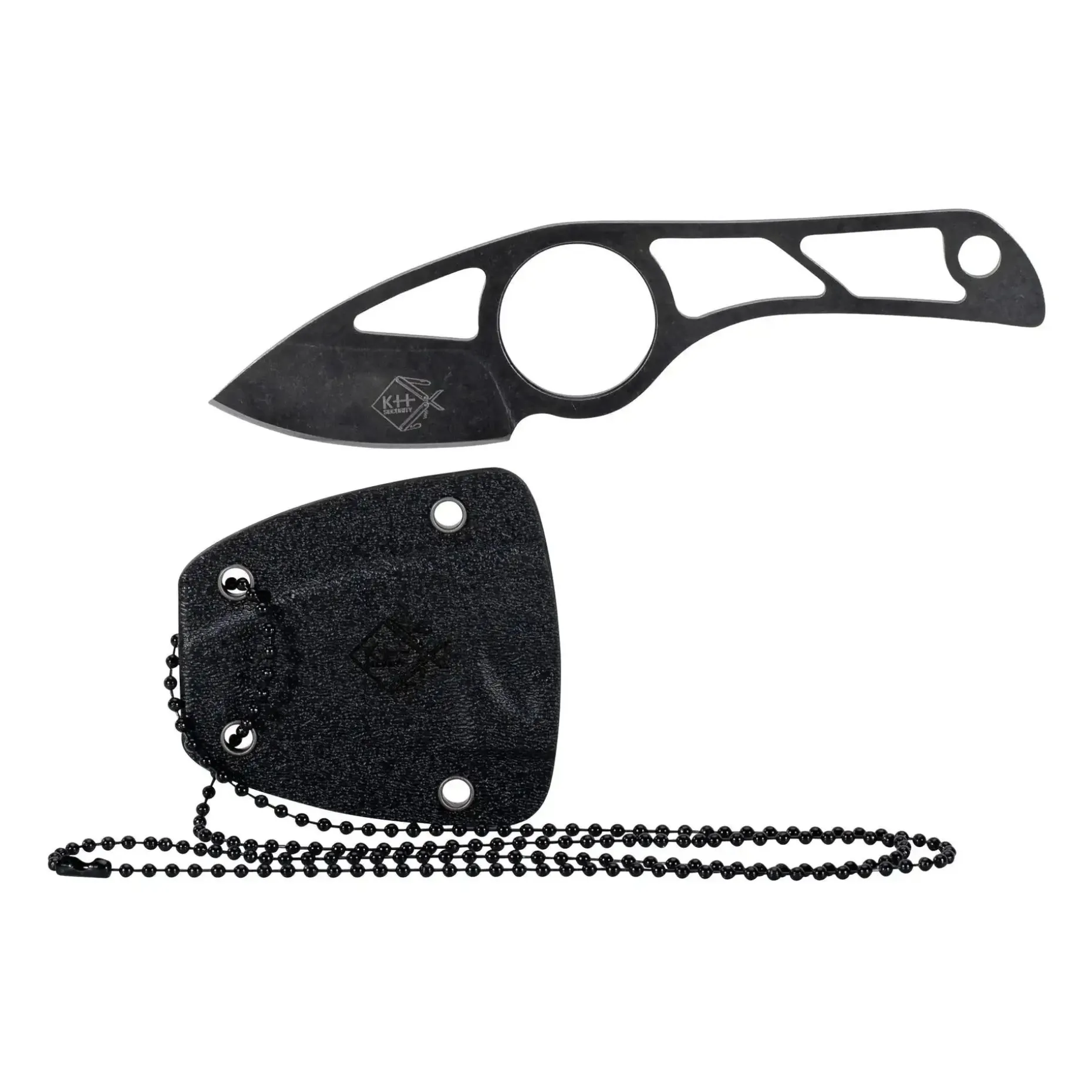 KH Security - Neck Knive Skelett schwarz