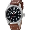 KHS - Armbanduhr Airleader Steel Büffellederband