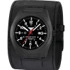 KHS - Uhr Inceptor Black Steel Automatic Lederkraftband