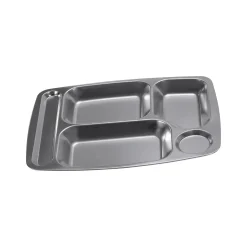 MFH - Kantinenplatte Edelstahl 5 Fächern