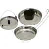 MFH - Kochgeschirr Edelstahl 5-teilig silberfarben