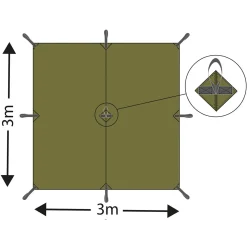 MFH - Mehrzweckplane Tarp Extrem 300 x 300 cm