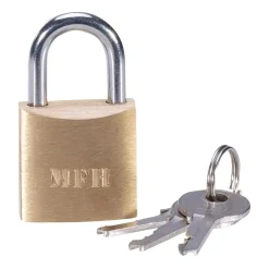 MFH - Vorhängeschloss Metall mit 3 Schlüsseln
