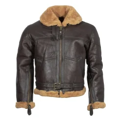 Mil-Tec - Britische Bomberjacke RAF Lammfell