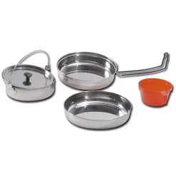 Mil-Tec - Kochset Edelstahl für 1 Person