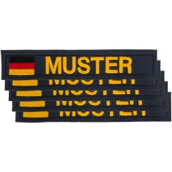 Namensbänder 5er Set mit Flagge Navy