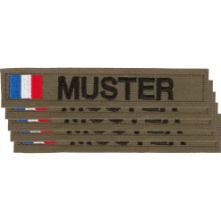 Namensbänder 5er Set mit Flagge Oliv