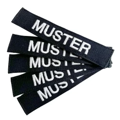 Namensbänder 5er Set Schwarz