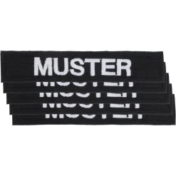 Namensbänder 5er Set Schwarz