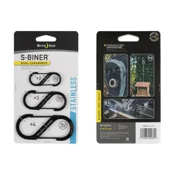 Nite Ize - Karabiner S-Biner Gr.2/3/4 Edelstahl stainless 3er Pack