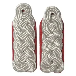 NVA - Schulterklappen Stabsoffizier Paspel rot