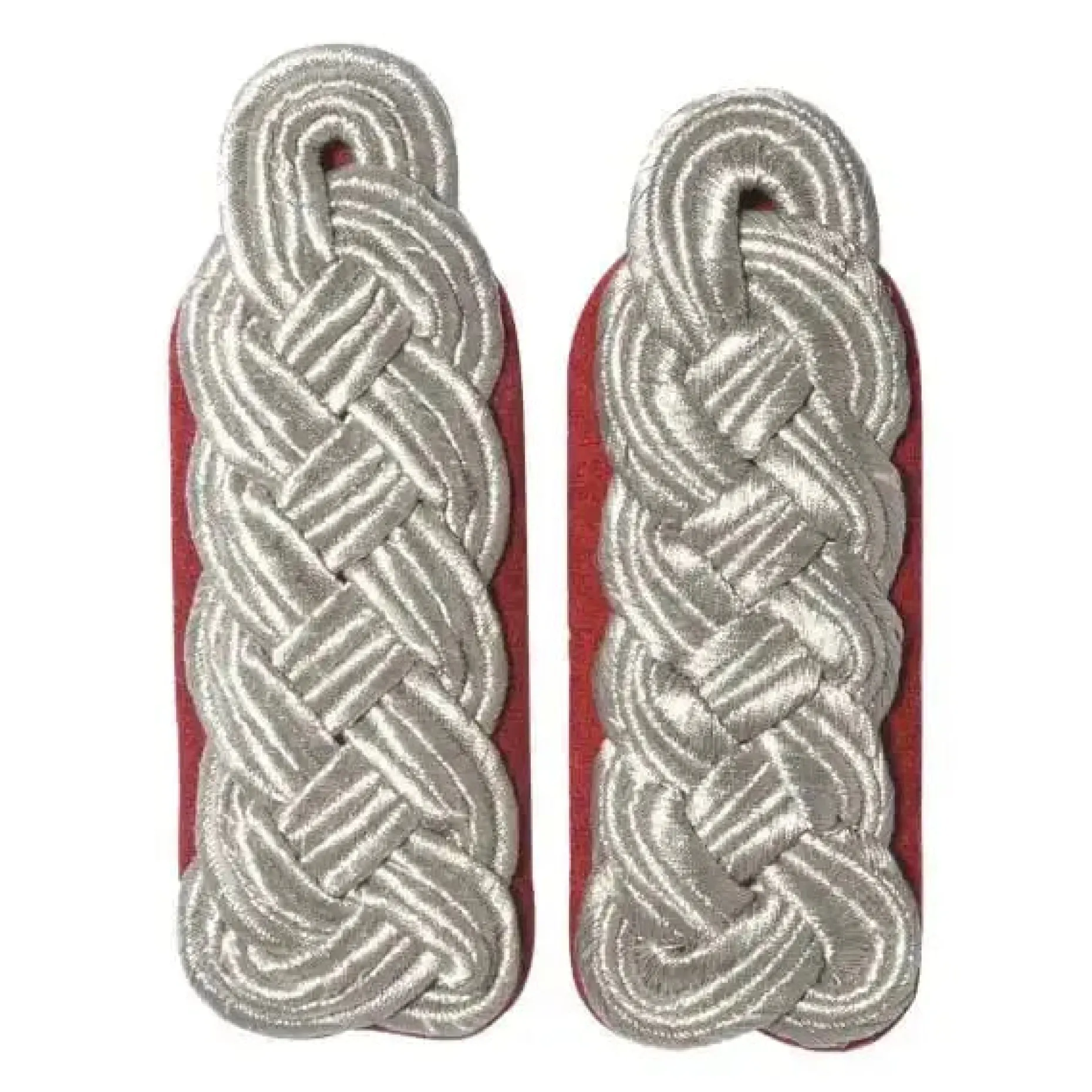 NVA - Schulterklappen Stabsoffizier Paspel rot