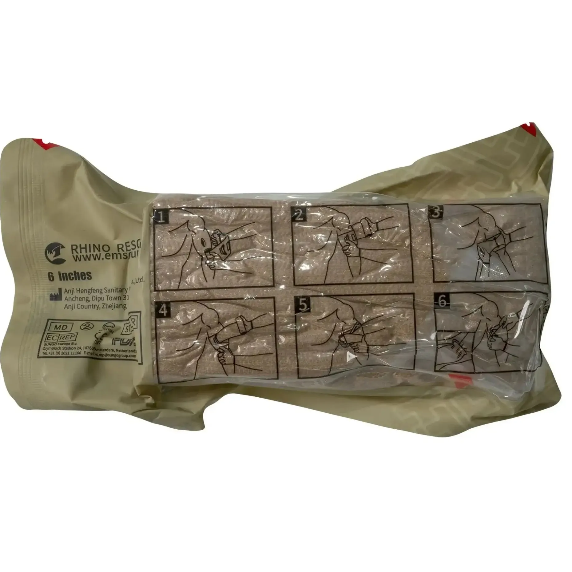 Rhino Rescue - Notfall Bandage 6 Inches