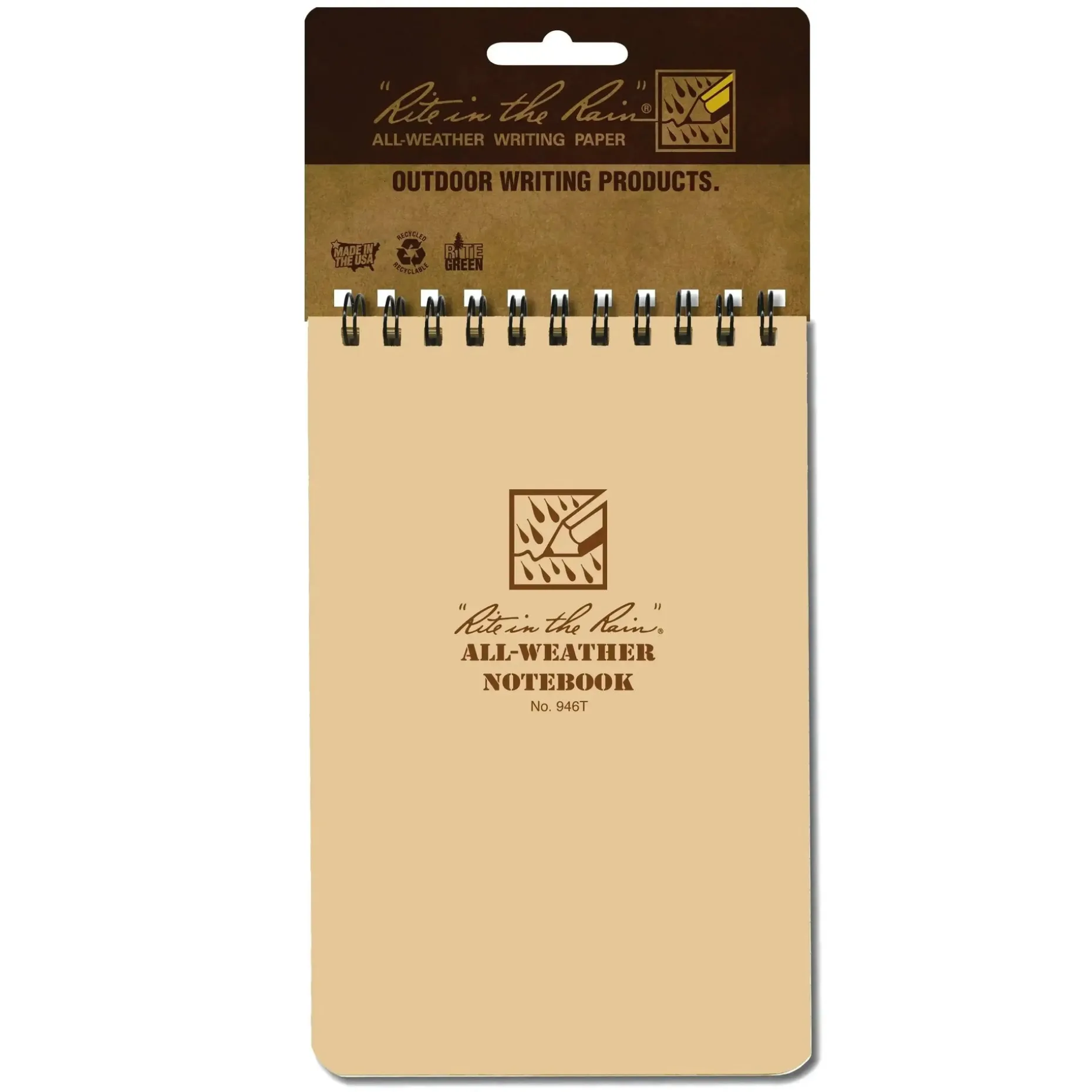Rite in the Rain - Spiralblock khaki Nr. 946T